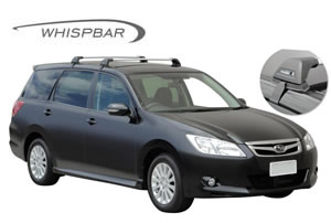 Subaru Exiga Roof racks fitted Yakima, Whispbar